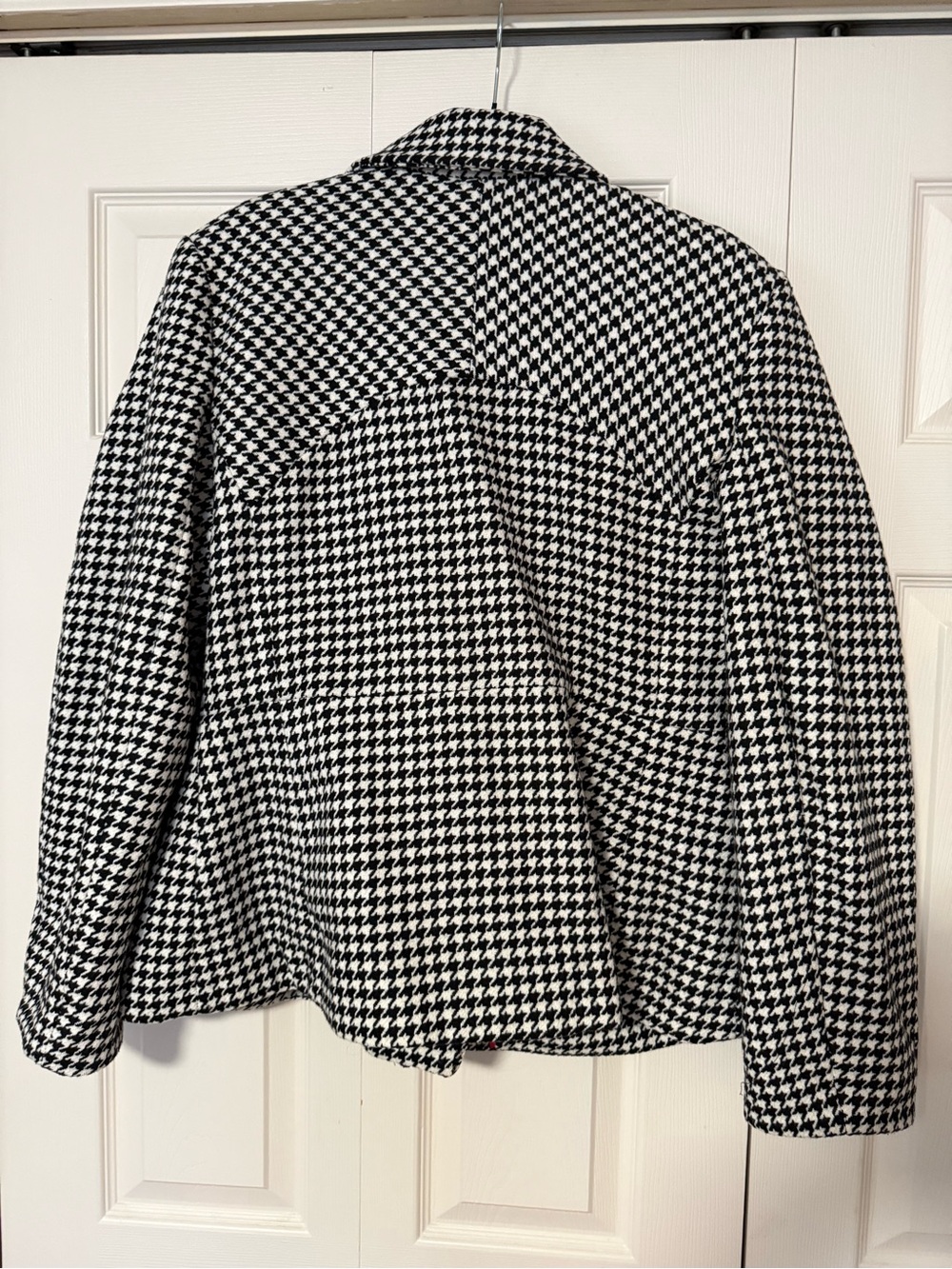 Anthropologie women’s Black and White Houndstooth Jacket / Blazer - Picture 5 of 5